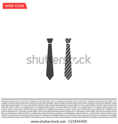 Necktie vector icon