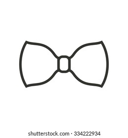 Necktie  - vector icon in black on a white background.