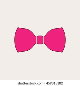 Necktie vector icon. IIllustration isolated for graphic and web design.