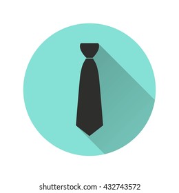 Necktie vector icon. Illustration isolated for graphic and web design.