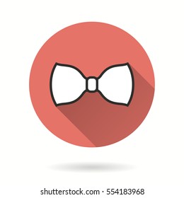 Necktie vector icon. Illustration isolated for graphic and web design.