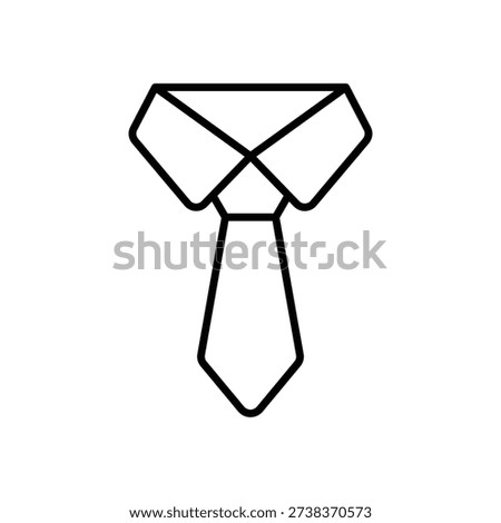 Necktie vector icon stock illustration