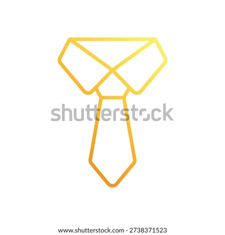 Necktie vector icon stock illustration