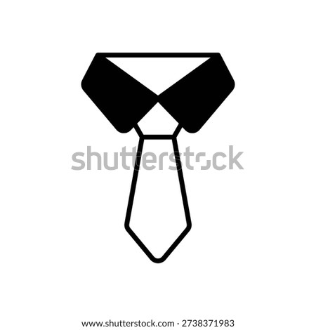 Necktie vector icon stock illustration