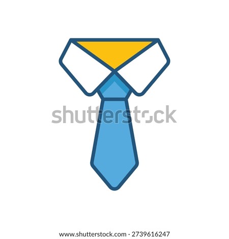 Necktie vector icon stock illustration
