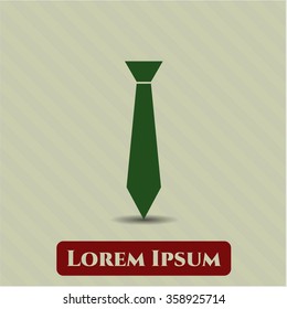 Necktie vector icon or symbol