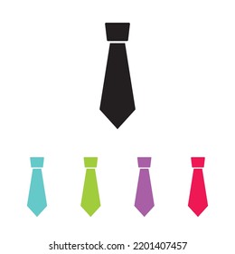necktie vector icon or symbol, trendy necktie vector illustration