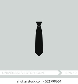 Necktie vector icon. The tie sign.