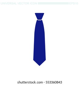 Necktie vector icon. The tie sign.