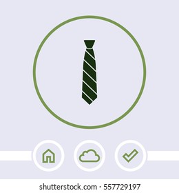 Necktie vector icon. The tie sign.