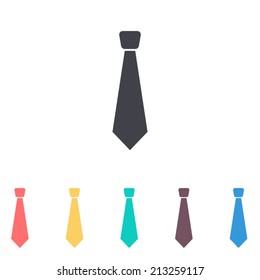 necktie , vector illustration