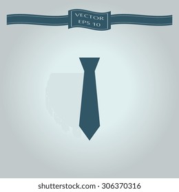 necktie, vector illustration