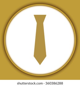 necktie, vector illustration