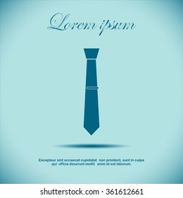 necktie , vector illustration