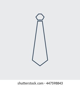 Necktie Vector Line Icon. Eps.-10.