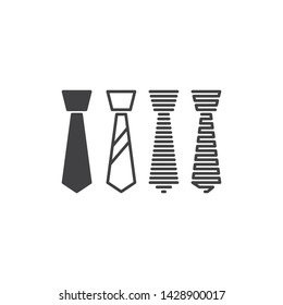 Necktie. Vector logo icon template