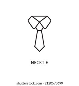Necktie Vector Outline Icon Design illustration. Banking and Payment Symbol on White background EPS 10 File