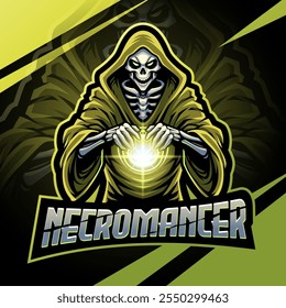 Necromancer esport mascot logo design