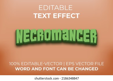 Necromancer text effect, easy to edit