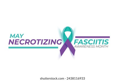 Necrotizing Fasciitis awareness month. background, banner, card, poster, template. Vector illustration.