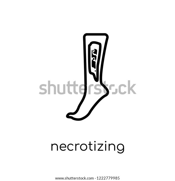 Necrotizing Fasciitis Icon Trendy Modern Flat Stock Vector Royalty Free 1222779985 6660