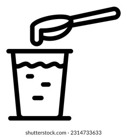 Nectar glass icon outline vector. Comb food. Honey bee