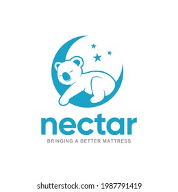 nectar mattress comfortable logo design