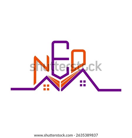 NED Real State logo design, NED simple and modern logo. NED luxurious alphabet design  