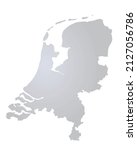 Nederland grey map. vector illustration 