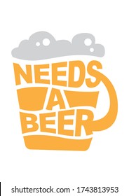 Need a beer typography design. Craft beer brewery labels and design elements. Vector illustration.