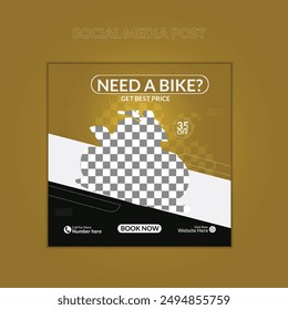 Need a bike social media post design template