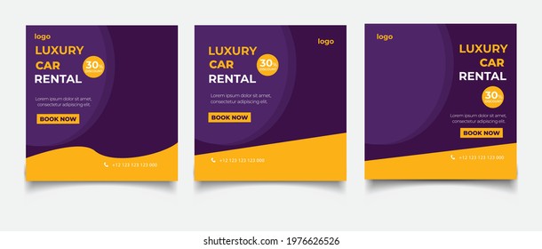 Need a car social media post template	
