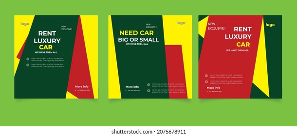 need a car social media post template	
