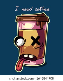 I need coffee t shirt vector design