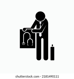 Need Doctor Icon. Paramedic Support Symbol - Vector.