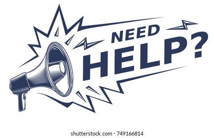 Need help - advertising sign with megaphone