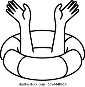 need help  line art icon 