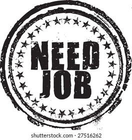 Need job rubber stamp