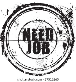 Need job rubber stamp 