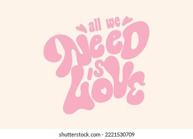 need love Streetwear aesthetic vector design