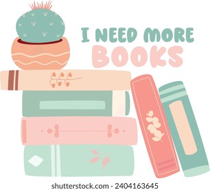 I need more books clipart