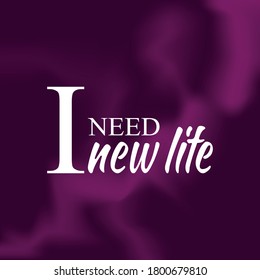 i need new life text design for commercial use