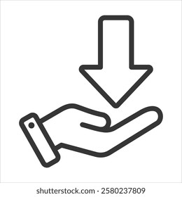 Need Outline Icon Vector Illustration
