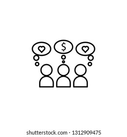 need poor icon. Element of social problem and refugee icon