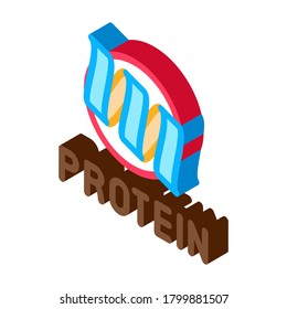 need for protein icon vector. isometric need for protein sign. color isolated symbol illustration