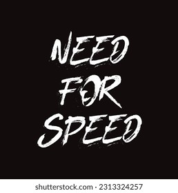 Need for speed custom hotrod lettering. Vector illustration fancy, ornate retro style script lettering with pinstripe swashes and ornaments. Perfect for motorcycle or custom car.