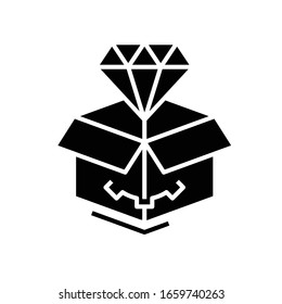 Needful goods black icon, concept illustration, vector flat symbol, glyph sign.