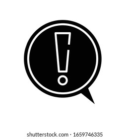 Needful issue black icon, concept illustration, vector flat symbol, glyph sign.