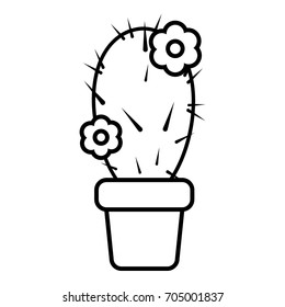 Needle cactus icon. Outline illustration of needle vector icon for web