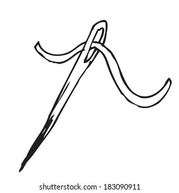 Needle Doodle Stock Vector (Royalty Free) 183090911 | Shutterstock